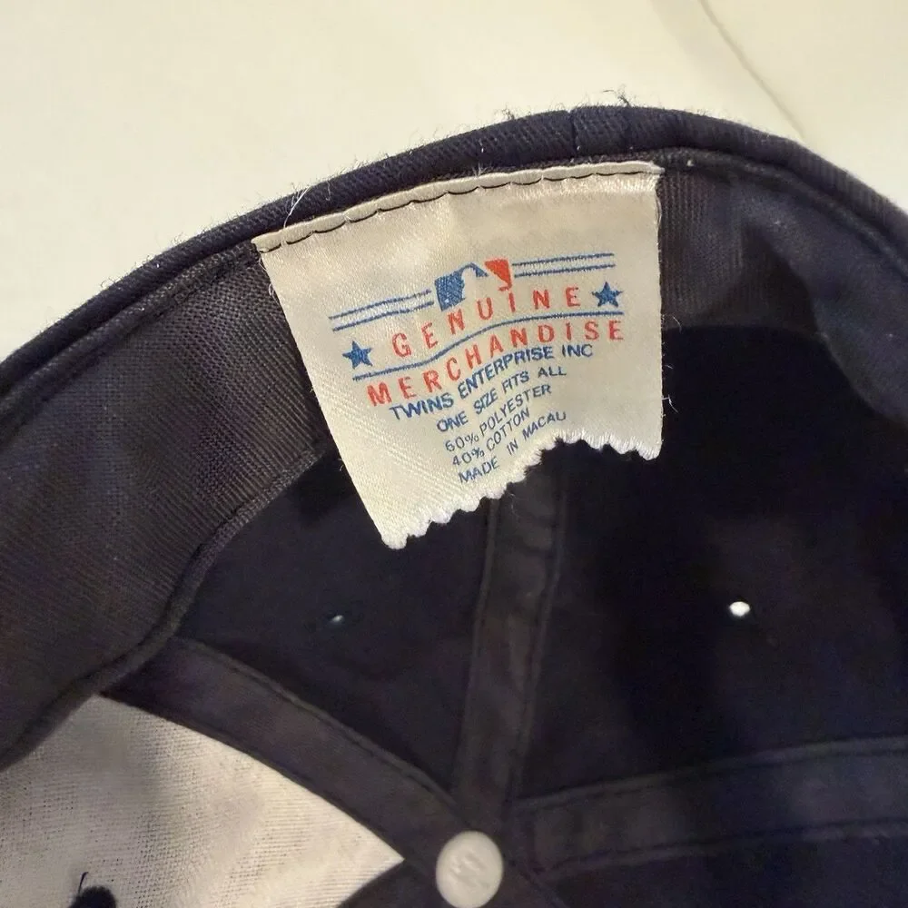 Vintage New York Yankees Twins Enterprise MLB Baseball Cap Hat OSFA Macau